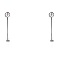 thumbnail image 2 of Justharion Platform Clock Lamps DIY Material Miniature Lamppost Station Building Layout Post Street Lights Home Decorations Toys Type7 2Set, 2 of 6
