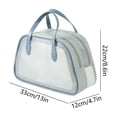 thumbnail image 3 of Clear Waterproof Travel Bag Transparent Makeup Organizer with Handle Large Capacity Portable Toiletry and Cosmetic Wash Bag for Travel, 3 of 6