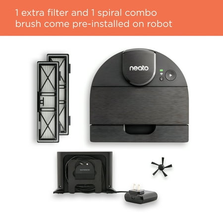 Neato Robotics - D9 Intelligent Wi-Fi Connected Robot Vacuum - Black