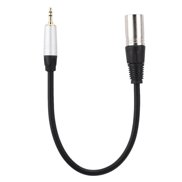 Cable adaptador de audio de 3,5 mm macho a XLR macho, convertidor de cable de transmisión estéreo