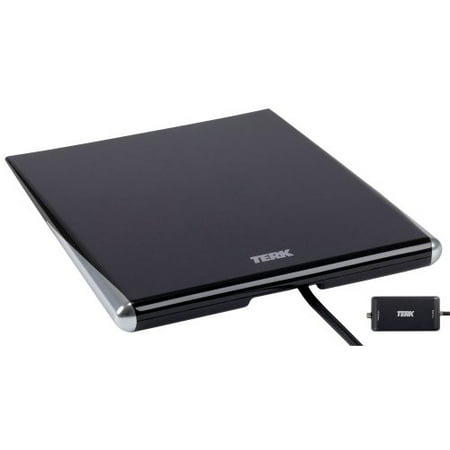 Terk Tv - TERK Omni-Directional, Amplified Digital Flat Indoor HDTV Antenna