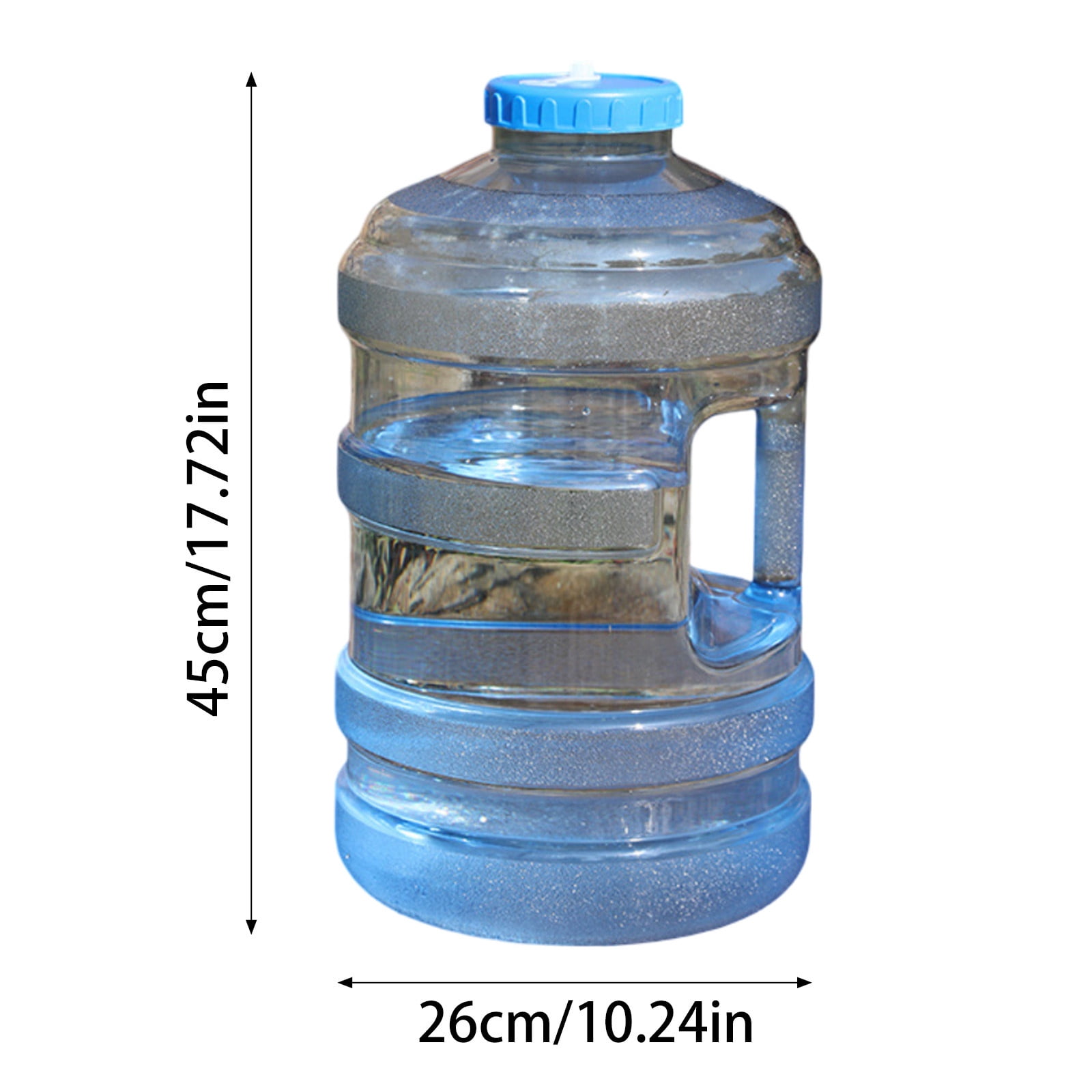 Camping Water Jug 6 Gallons with Faucet Transparent BPA Free Water Storage Container, Outdoor Water Tank with Handle for Hiking Sports Emergency Drinking Water Supply and Home Use