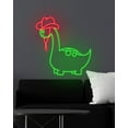thumbnail image 3 of Handmadetneonsign Dinosaur Neon Sign, Cowboy Dinosaur Led Signs, Home Decor, 3 of 5