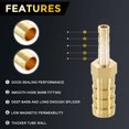 thumbnail image 3 of 2Pcs Brass Hose Barb to Adapter 10mm Barb x 4mm for Automotive, Motorcycle, 3 of 6