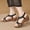 Black, variant on Women Stylish Bohemian Rhinestone Wedge Sandals Water Drop Design Lightweight Comfortable Non Flat Sole Elegant Dress Sandals For Summer Beach Wear Black 35