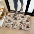 thumbnail image 2 of Pug and Footprint Door Rugs,Washable Non Slip Door Mats Indoor,Decorative Door Mats,Entry Mat Indoor for Entrance,Bedroom,Kitchen,Bathroom,16"x24", 2 of 6