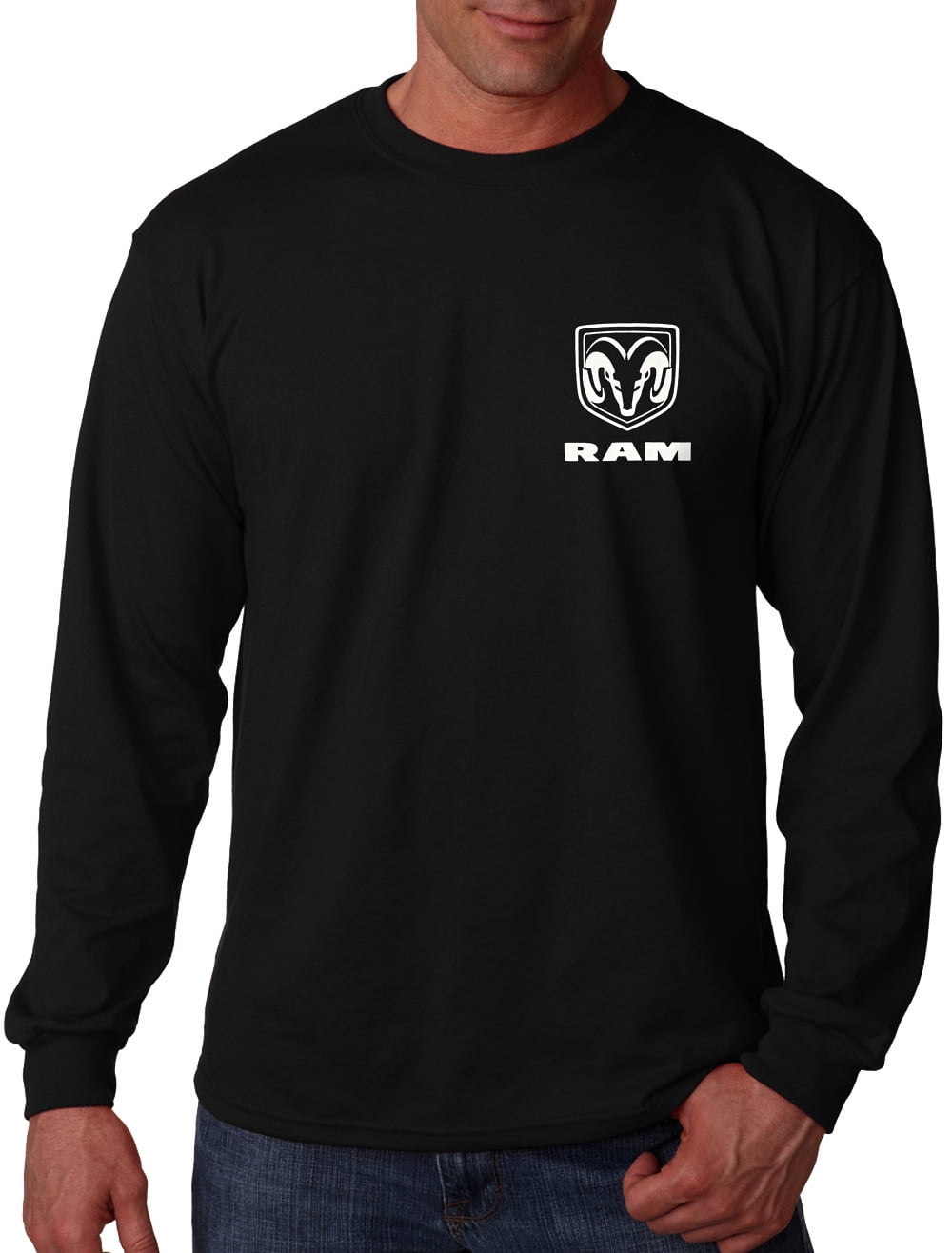 Chest Ram Logo Black Long Sleeve 