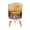 Color 4, variant on Small Trash Can with Lid Sunset Beach Golden Sky Calm Ocean Sand Dunes Grass 1.8 Gallon Dog Proof Trash Can Round Garbage Can Waste Bin Wastebasket for Bathroom Bedroom Living Room