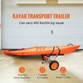 thumbnail image 2 of BENTISM Heavy Duty Boat Carrier with 12'' Solid Tires, Adjustable Width 6.69"-17.32" Kayak Cart, 2 of 9