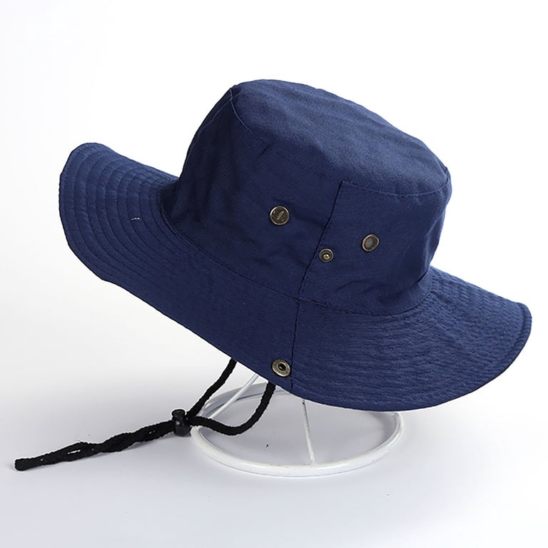 Bucket Hat Foldable Summer Wide Brim Hiking Fishing Cotton  display picture 2