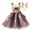 Brown, variant on shqvo Girl Christmas Reindeer Mesh Tulle Reindeer Princess Dress+Antler Headband Set Fancy Party Outfit Christmas Dresses for Girls