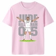 thumbnail image 3 of Camiseta de algodón negra de manga corta de verano para niños y niñas, ropa deportiva, camisetas con estampado de estrella de fútbol Ronaldo, ropa para niños, 3 of 5