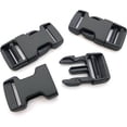 thumbnail image 4 of 16 piezas de hebillas de cincha de 20 mm de ancho, hebillas de repuesto de plástico negro, hebillas de mochila, hebillas de clip, adecuadas para clips de cinturón de equipaje con hebilla., 4 of 5