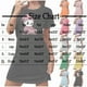 thumbnail image 3 of Camisón corto de talla grande para mujer, camisón de manga corta con estampado de pecho a la moda, camisón para mujer, 3 of 3