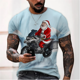 thumbnail image 1 of Camiseta de Navidad para hombre, camiseta de manga corta con estampado de Papá Noel en 3D, camisetas de Navidad, camiseta de Navidad de gran tamaño, ropa para hombre, ropa caliente, 1 of 4