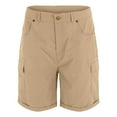 thumbnail image 4 of IDALL Cargo Shorts for Men Athletic Shorts for Women Women Work Pants Casual Pants High Waist Thin Loose Wide Leg Shorts Golf Shorts Mens Shorts Casual Khaki2 2XL, 4 of 7