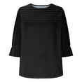 thumbnail image 3 of Womens Mulberry Silk T Shirts Basic Crewneck Short sleeve Tee Tops Blouse Summer Casual Solid Tshirts, 3 of 6
