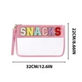 thumbnail image 3 of FeiFu Snack Storage Bag Transparent Zipper Bag Portable Waterproof Toiletry Bag Transparent Multi Use for Snacks Cosmetics for Home Travel​, 3 of 7