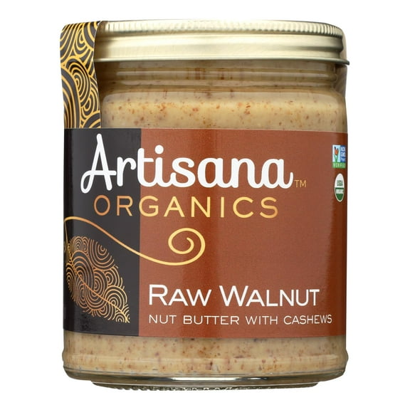 Artisana Walnut Butter, Raw, Organic-6 x 8 oz