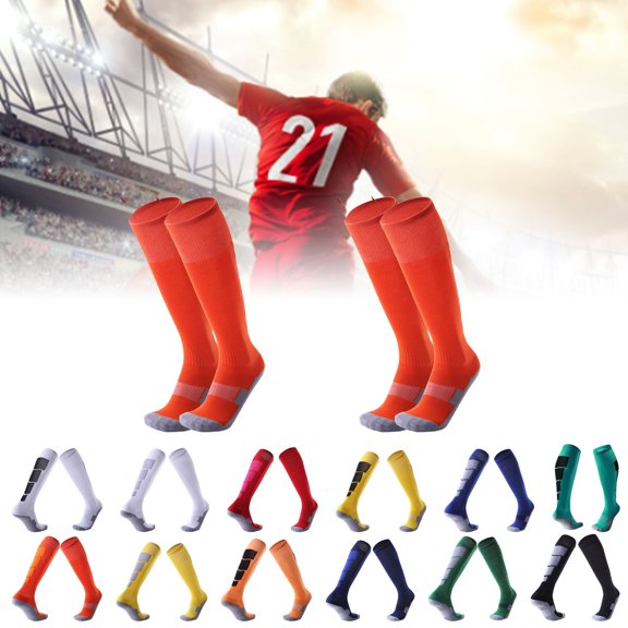 LILIYA Soccer Socks Team Sport Knee High Socks Soft Breathable Moisture Wicking Socks for Adult Youth Boys fit Training Baseball, Softball, Football, Soccer and all Other Sports