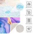 thumbnail image 4 of 2 Piece Soft Bathroom Rug Set Blue and Purple Background Bath Mat and U-Shaped Toilet Contour Rug (16"x24"+20"x24"), 4 of 8
