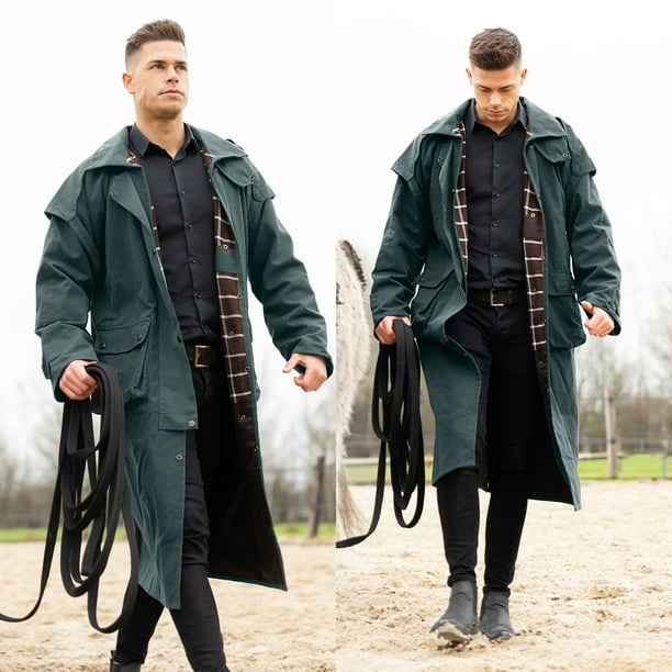 Mens waterproof duster coat best sale
