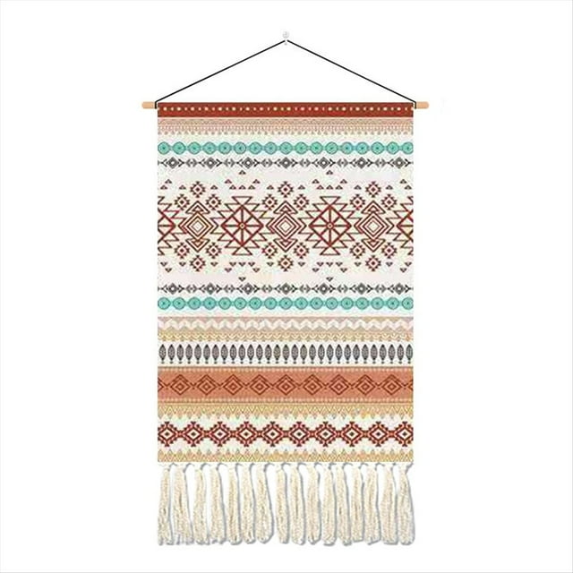 Tapiz de Pared Bohemio Impreso para Colgar en la Pared, Arte Estético para la Habitación, Decoración del Dormitorio, Tapiz para Colgar en la Pared C