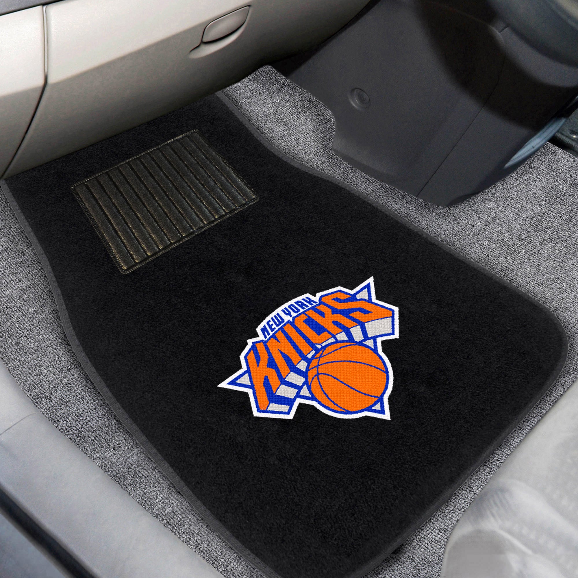 New York Knicks 2Piece Embroidered Car Mat Set