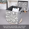 thumbnail image 5 of Set of 6 Collapsible Oxford Fabric Storage Cubes with Handles, Foldable Closet Organizer Bins for Clothes, Toys, Shelves, Home & Kitchen Interlocking Hexagons, 5 of 7
