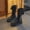 Black, variant on LvhaoGJOB Knee-High Boots for Kids Comfortable Fit Stylish Design knee-high boots kids knee-high boots All Season Footwear