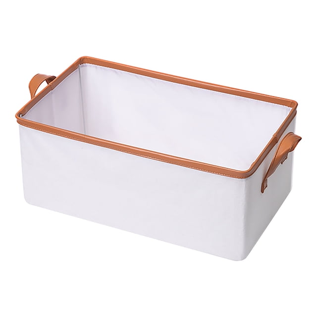 Boîte de Rangement 47x28x20cm Pliable avec Compartiments Superposés pour Organisation de Garde-Robe Blanc Pièce Unique JASKFLY