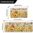 thumbnail image 3 of Sunflower Kitchen Rugs Set of 2, Sunflower Rug for Kitchen, Farmhouse Sunflower Kitchen Rugs and Mats Non Skid, Sunflower Kitchen Decor Floor Mats, Kitchen Runner Rug Carpet 17x29 and 17x47 Inch, 3 of 6