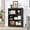 3-Tier Black, variant on 2 Tier Bookshelf, 31.5" Tall Farmhouse Bookcase - with Adjustable Shelves, Floor Standing Open Display Storage Rack with Anti-Slip Design for Home Office, Balcony, Library, Study / Living Room, White