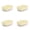 Yellow, variant on Ice Maker Mold, Stackable Ice Cubes Storage Container Set, 6 Cubes Per Tray Easy Release Flexible Ice Cube Tray with Lid for Whiskey Drinks 4-10PC
