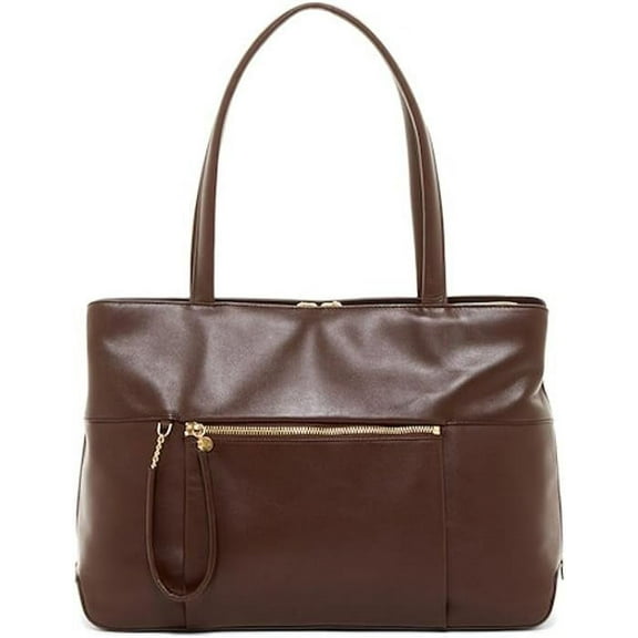 Hobo Case In Point Brief Leather Shoulder Bag - Chocolate