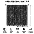 thumbnail image 2 of Blackout Kids Curtains,Black White Halloween Skull Bat Moon Pattern Childrens Insulated Curtains Set Of 2,Bedroom Essentials,Toddler Room Decor 42"x84", 2 of 5