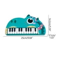 thumbnail image 2 of E Kids Electronic Piano Toy 22 Key Musical Instrument With Light Up Keys Early Learning Educational Toy For Beginners Dinosaur Design 10.9X5.2X1.2 Inches, 2 of 2