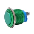 thumbnail image 1 of Interruptor de botón de metal, cabezal alto, oxidación completa, tornillo de avance automático, control de potencia de pie, 19mm (verde), 1 of 8