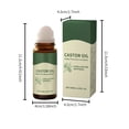 thumbnail image 3 of Aceite de ricino Roll-On Esencias Nutre profundamente Suaviza y realza la luminosidad 50 ml Agua de esencia, 3 of 9