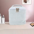 thumbnail image 5 of Unique Bargains 1 Pc Organizational Cylinder Dots Makeup Bag for Travel Blue Plush, 5 of 5