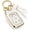 Braided Rope /Gold Edge, variant on for Lexus Key Fob Cover with Metal Braided Keychain, Upgraded Soft Case for GS GS-F ES IS IS-F RC RC-F NX LX570 RX350/450h (4 buttons) Key Fob Shell