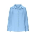 thumbnail image 2 of Pisexur Cardigan for Women Light Weight Cardigans Sun Protection Cardigan女士上衣宽松开衫衬衣 开衫 Blue,S, 2 of 7
