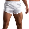 thumbnail image 1 of PEASKJP Shorts pour Hommes Coupe Décontractée Randonnée Pantalons d'Extérieur avec Multi-Poches, Blanc TTTG, 1 of 5