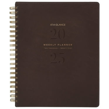 2025-2026 AT-A-GLANCE® Signature Collection Weekly/Monthly Planner, 8-1/2" x 11", Brown, January To January, YP90509