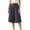 Dark Gray, variant on Women's High Waist Wide Leg Culottes Drawstring Casual Trousers for Summer Beach Daily Wear