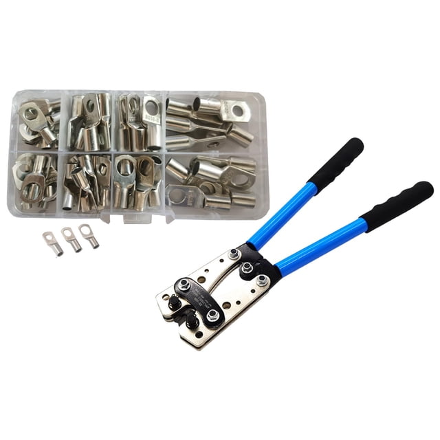 Alicates portátiles para prensar cables Sunnimix Herramientas manuales para conectores de cables Pinza para prensar cables Azul
