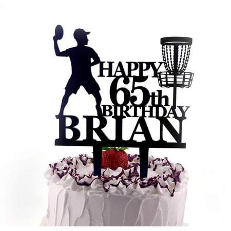 Disc Golf Cake Topper, Frisbee Birthday Cake Topper, Disc Golf Custom Name Decoration, Disc Golf Player Birthday Party, Disc Golf Birthday