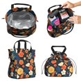 thumbnail image 2 of Floral Pattern Drawstring Lunch Bag Women - Drawstring Lunch Bag Insulated for Work Office - Stain-Resistant Large Lunchbags for Women with Multi-Pockets, 2 of 6