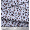 thumbnail image 2 of Soimoi Velvet Fabric Brush Stroke & Insect Fabric Prints by Yards 58 Inch Wide, 2 of 3