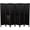 Black, variant on White 6 Ft. Tall 3-Panel Room Divider with Beadboard Design